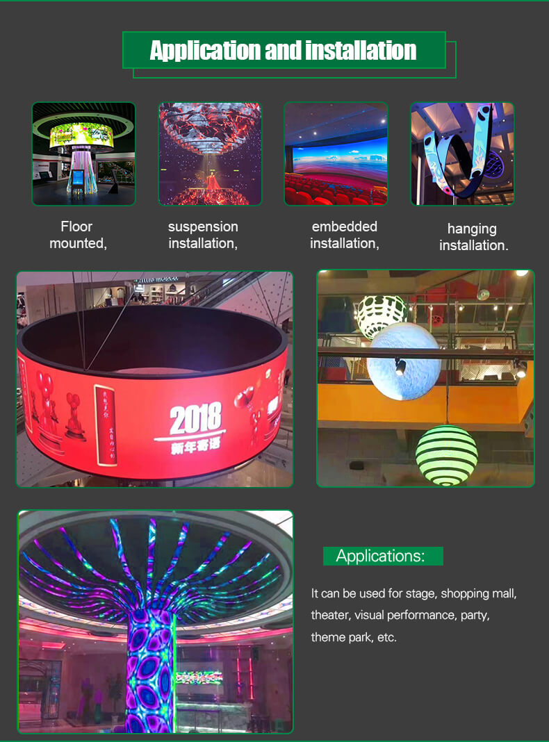 pannello schermo led flessibile