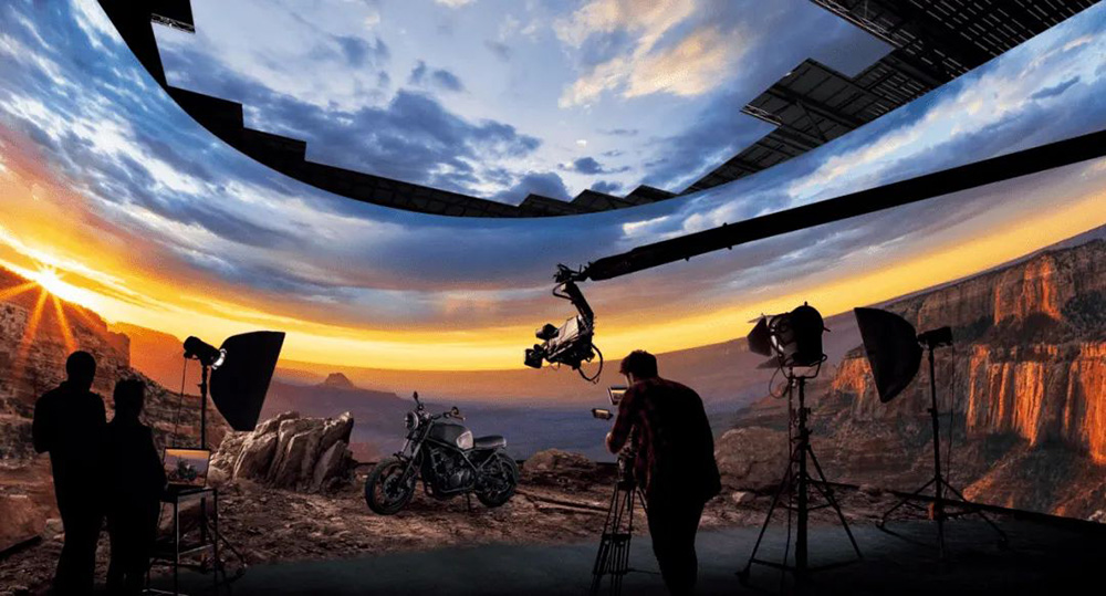 Schermo di visualizzazione speciale XR per le riprese virtuali