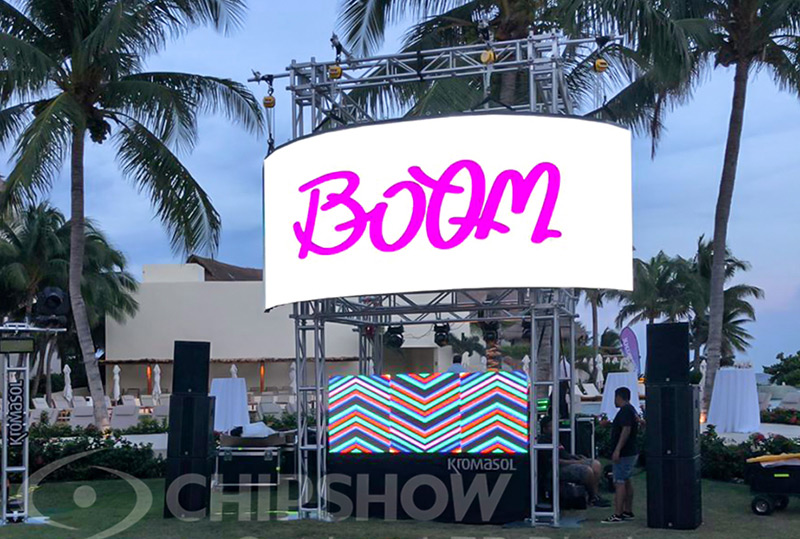 Messico P3.91 schermo noleggio palco